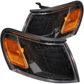 ANZO Corner Lights 1993-1997 Toyota Corolla Euro Corner Lights Black w/ Amber Reflector - Crew Original