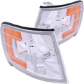 ANZO Corner Lights 1994-1997 Honda Accord Euro Corner Lights Chrome w/ Amber Reflector - Crew Original