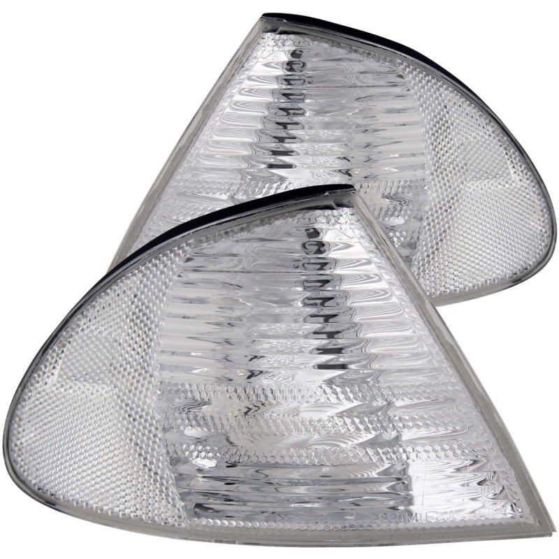 ANZO Corner Lights 1999-2001 BMW 3 Series E46 Euro Corner Lights Chrome - Crew Original