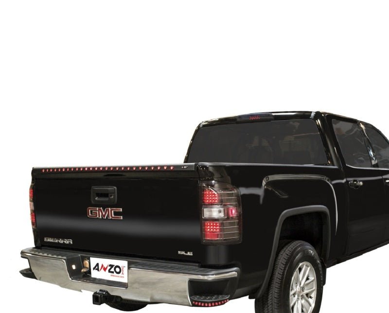 ANZO LED Tailgate Spoiler Replacement 2014-2015 Chevrolet Silverado OE Style Tailgate Spoiler w/ 5 - Crew Original