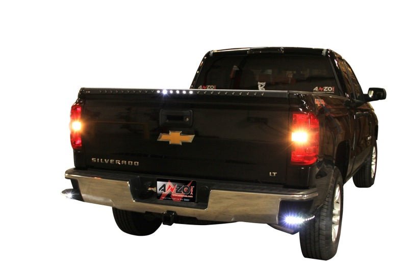 ANZO LED Tailgate Spoiler Replacement 2014-2015 Chevrolet Silverado OE Style Tailgate Spoiler w/ 5 - Crew Original