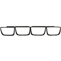 ANZO Taillight Bezels 2010-2013 Chevrolet Camaro Taillight Bezels - 4pc Flat Black - Crew Original