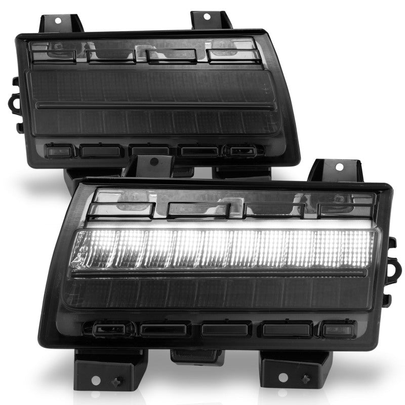 ANZO Wrangler 18-21/Gladiator 20+ LED Side Marker Lights Smoke w Sequential Signal - Crew Original