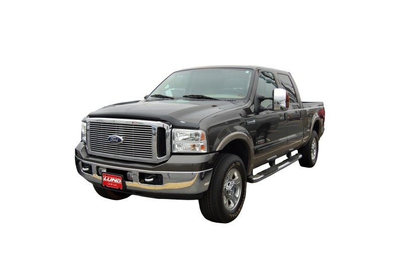 AVS 00-05 Ford Excursion Hoodflector Low Profile Hood Shield - Smoke - Crew Original