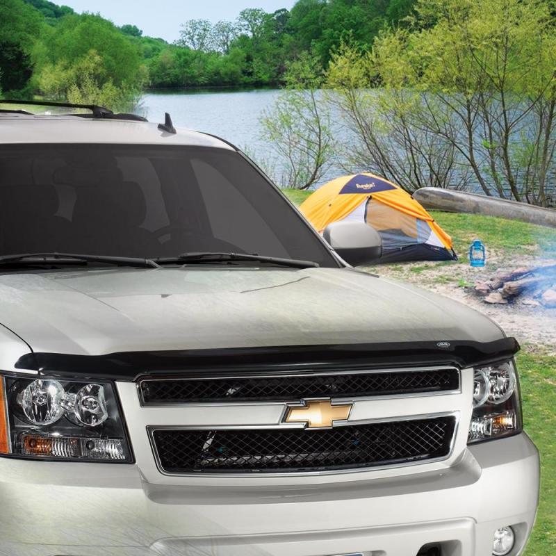 AVS 00-05 Ford Excursion Hoodflector Low Profile Hood Shield - Smoke - Crew Original