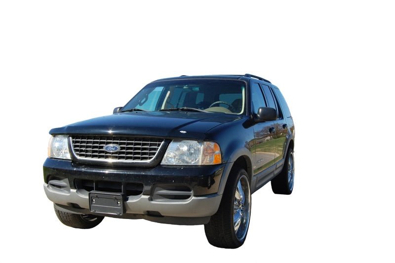 AVS 02-05 Ford Explorer Hoodflector Low Profile Hood Shield - Smoke - Crew Original