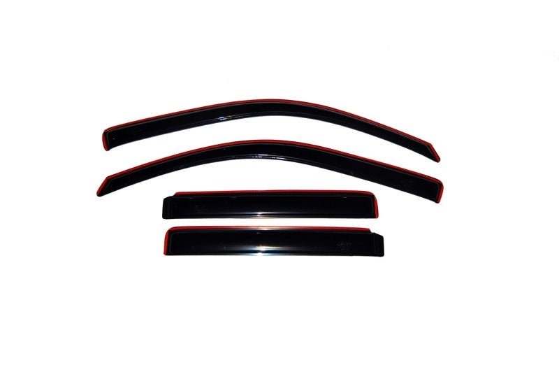 AVS 02-06 Chevy Trailblazer EXT Ventvisor In-Channel Front & Rear Window Deflectors 4pc - Smoke - Crew Original