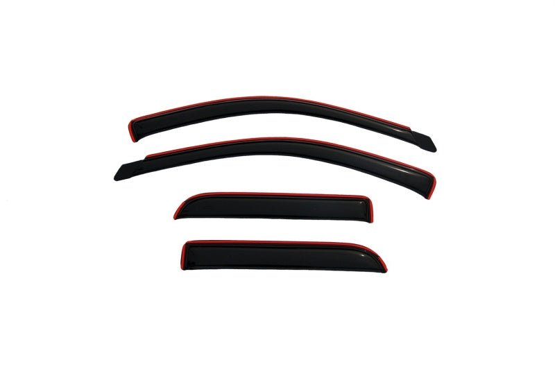 AVS 02-08 Dodge RAM 1500 Quad Cab Ventvisor In-Channel Front & Rear Window Deflectors 4pc - Smoke - Crew Original