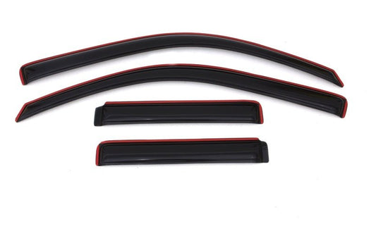 AVS 02-09 Chevy Trailblazer Ventvisor In-Channel Front & Rear Window Deflectors 4pc - Smoke - Crew Original