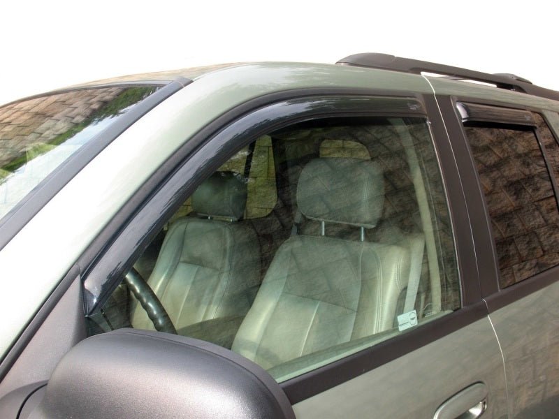 AVS 02-09 Chevy Trailblazer Ventvisor In-Channel Front & Rear Window Deflectors 4pc - Smoke - Crew Original