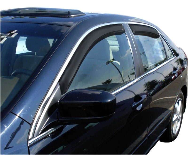 AVS 03-07 Honda Accord Ventvisor In-Channel Front & Rear Window Deflectors 4pc - Smoke - Crew Original