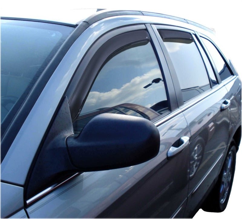 AVS 04-08 Chrysler Pacifica Ventvisor In-Channel Front & Rear Window Deflectors 4pc - Smoke - Crew Original