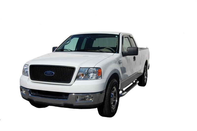 AVS 04-14 Ford F-150 Supercab Ventvisor In-Channel Front & Rear Window Deflectors 4pc - Smoke - Crew Original