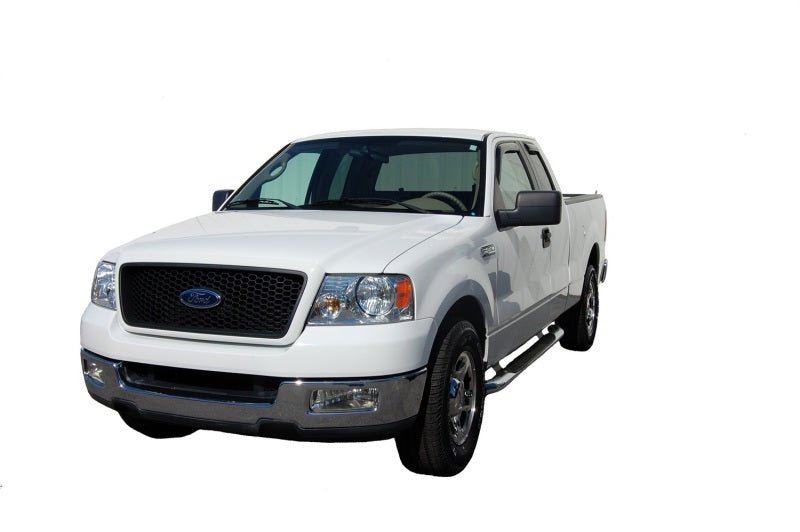 AVS 04-14 Ford F-150 Supercab Ventvisor In-Channel Front & Rear Window Deflectors 4pc - Smoke - Crew Original
