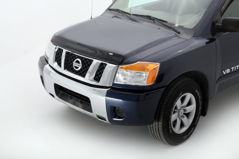 AVS 04-15 Nissan Armada Bugflector Medium Profile Hood Shield - Smoke - Crew Original