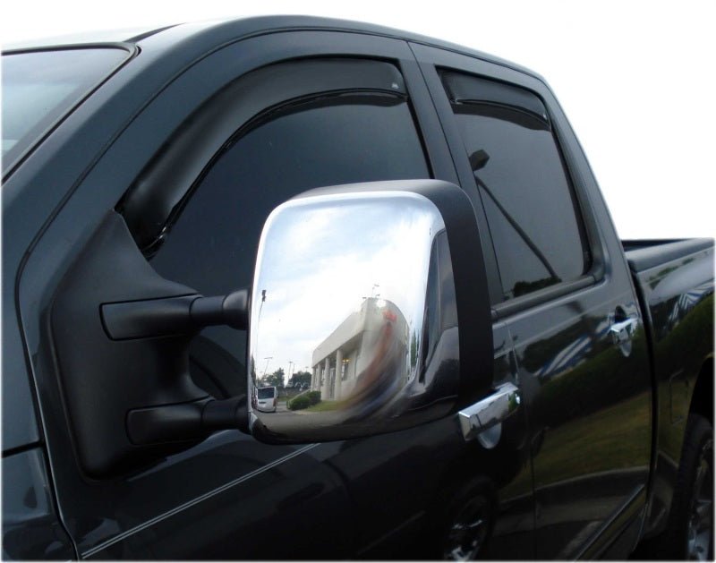 AVS 04-15 Nissan Titan Crew Cab Ventvisor In-Channel Front & Rear Window Deflectors 4pc - Smoke - Crew Original