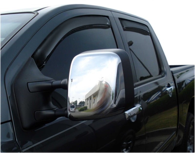 AVS 04-15 Nissan Titan Crew Cab Ventvisor In-Channel Front & Rear Window Deflectors 4pc - Smoke - Crew Original