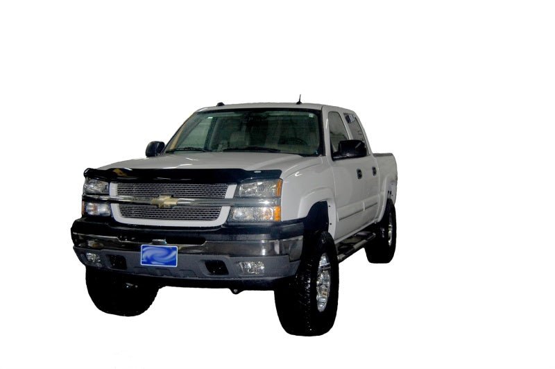 AVS 05-06 Chevy Silverado 2500 Bugflector Medium Profile Hood Shield - Smoke - Crew Original