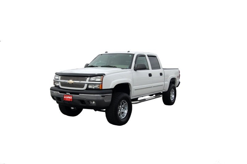 AVS 05-06 Chevy Silverado 2500 Hoodflector Low Profile Hood Shield - Smoke - Crew Original