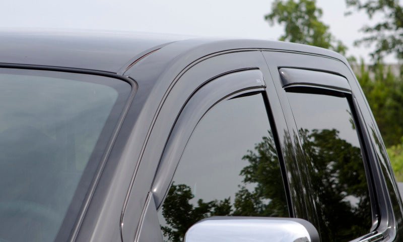 AVS 05-11 Dodge Dakota Quad Cab Ventvisor In-Channel Front & Rear Window Deflectors 4pc - Smoke - Crew Original