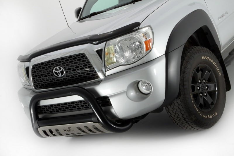 AVS 05-11 Toyota Tacoma High Profile Bugflector II Hood Shield - Smoke - Crew Original