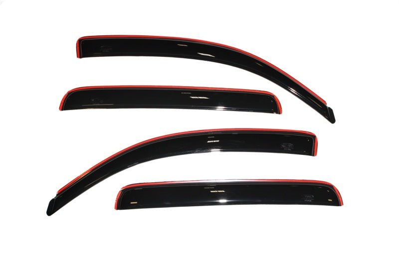 AVS 05-15 Toyota Tacoma Double Cab Ventvisor In-Channel Front & Rear Window Deflectors 4pc - Smoke - Crew Original