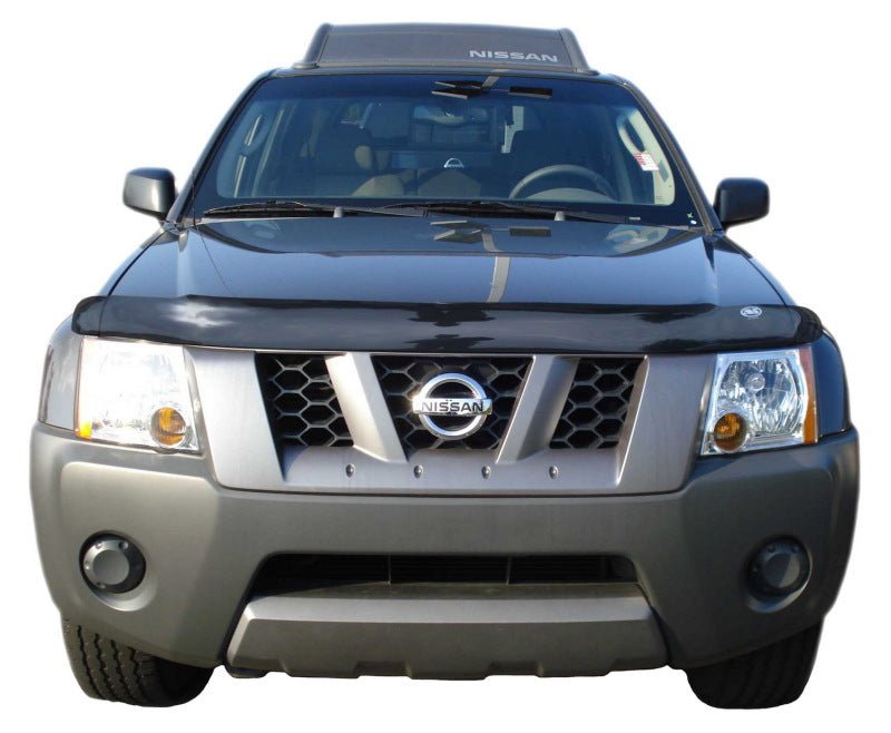 AVS 05-16 Nissan Xterra High Profile Bugflector II Hood Shield - Smoke - Crew Original