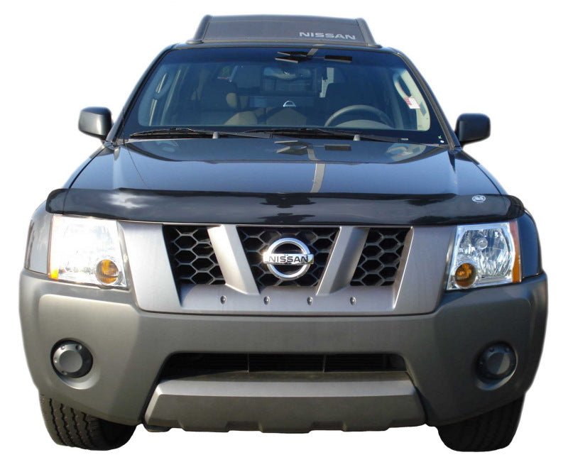 AVS 05-16 Nissan Xterra High Profile Bugflector II Hood Shield - Smoke - Crew Original
