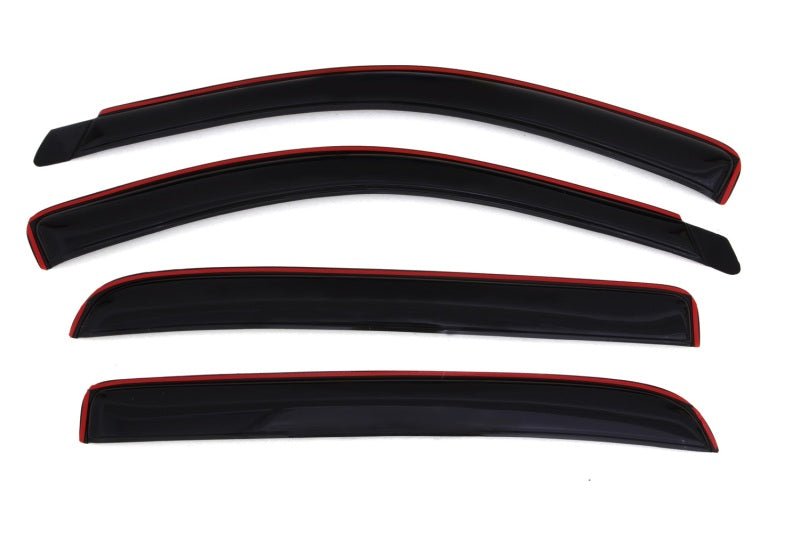 AVS 06-08 Dodge RAM 1500 Mega Cab Ventvisor In-Channel Front & Rear Window Deflectors 4pc - Smoke - Crew Original