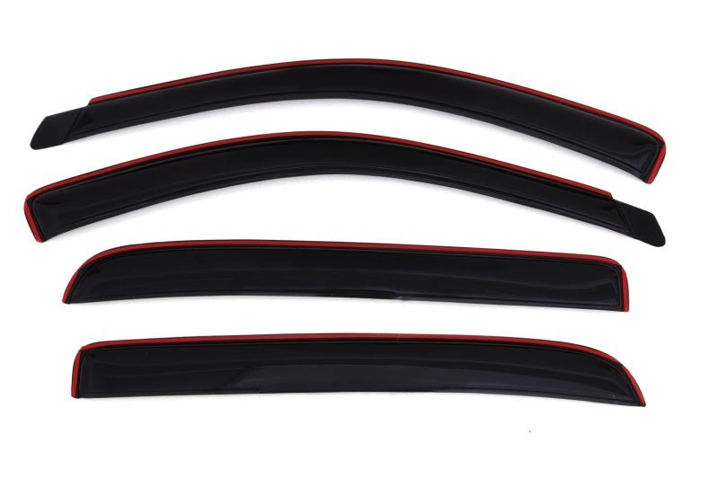 AVS 06-08 Dodge RAM 1500 Mega Cab Ventvisor In-Channel Front & Rear Window Deflectors 4pc - Smoke - Crew Original