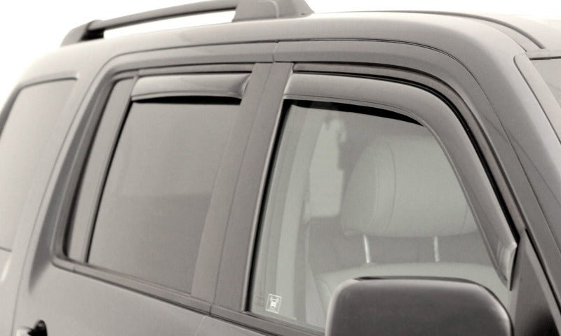 AVS 06-10 Jeep Commander Ventvisor In-Channel Front & Rear Window Deflectors 4pc - Smoke - Crew Original