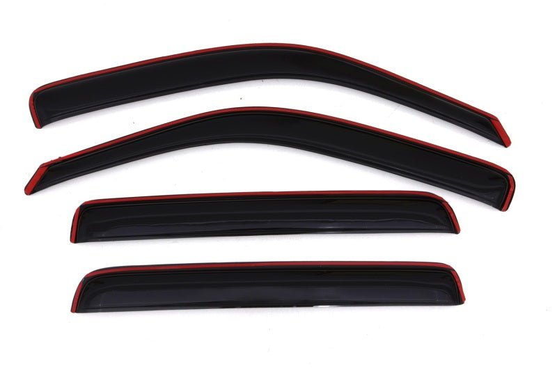 AVS 06-14 Honda Ridgeline Ventvisor In-Channel Front & Rear Window Deflectors 4pc - Smoke - Crew Original
