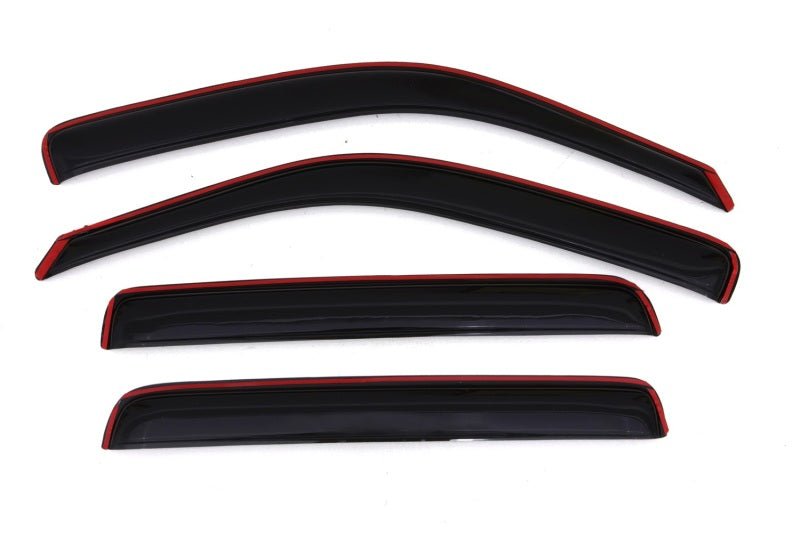 AVS 06-14 Honda Ridgeline Ventvisor In-Channel Front & Rear Window Deflectors 4pc - Smoke - Crew Original