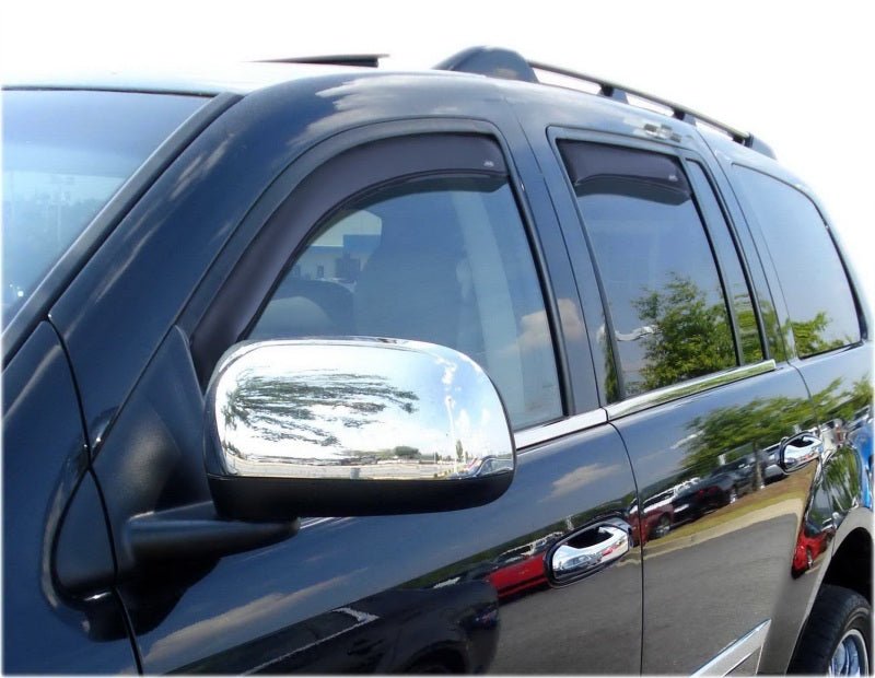 AVS 07-10 Chrysler Aspen Ventvisor In-Channel Front & Rear Window Deflectors 4pc - Smoke - Crew Original