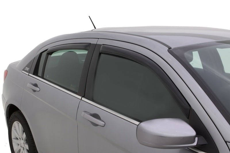 AVS 07-10 Chrysler Sebring Ventvisor In-Channel Front & Rear Window Deflectors 4pc - Smoke - Crew Original