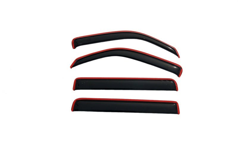 AVS 07-11 Dodge Nitro Ventvisor In-Channel Front & Rear Window Deflectors 4pc - Smoke - Crew Original