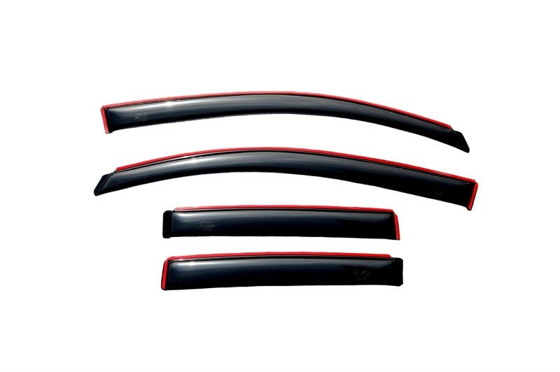 AVS 07-12 Dodge Caliber Ventvisor In-Channel Front & Rear Window Deflectors 4pc - Smoke - Crew Original