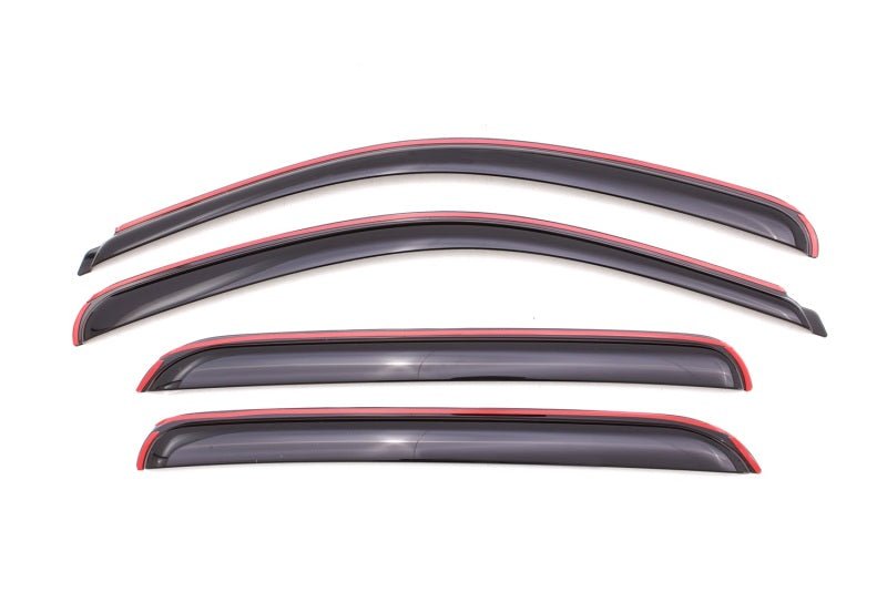 AVS 07-13 Chevy Avalanche Ventvisor In-Channel Front & Rear Window Deflectors 4pc - Smoke - Crew Original