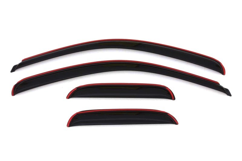 AVS 07-13 Chevy Silverado 1500 Ext. Cab Ventvisor Front & Rear Window Deflectors 4pc - Smoke - Crew Original