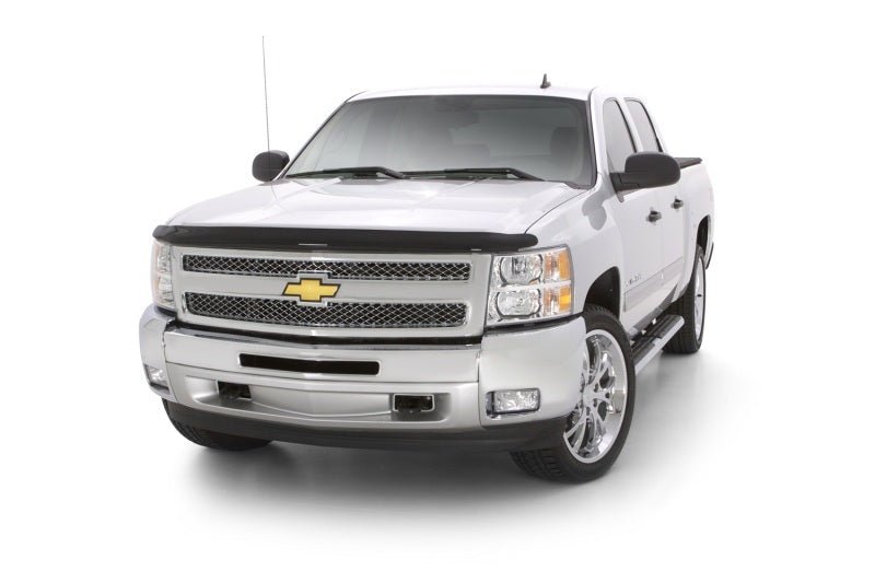 AVS 07-13 Chevy Silverado 1500 Hoodflector Low Profile Hood Shield - Smoke - Crew Original