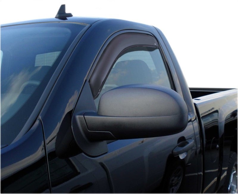 AVS 07-13 Chevy Silverado 1500 Standard Cab Ventvisor In-Channel Window Deflectors 2pc - Smoke - Crew Original