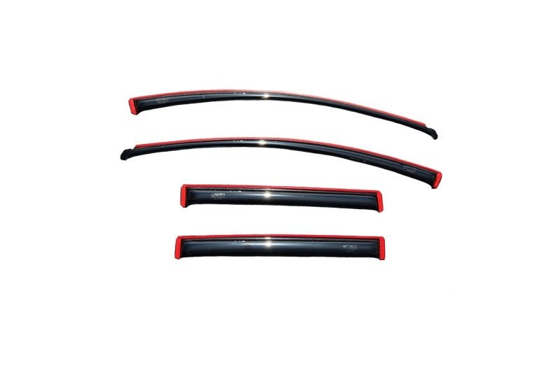 AVS 07-14 Ford Edge Ventvisor In-Channel Front & Rear Window Deflectors 4pc - Smoke - Crew Original