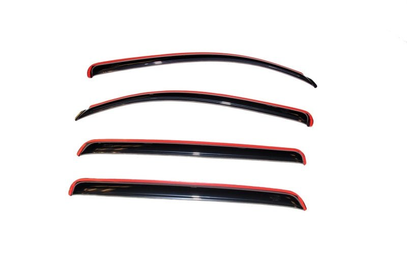 AVS 07-18 Toyota Tundra Crewmax Ventvisor In-Channel Front & Rear Window Deflectors 4pc - Smoke - Crew Original