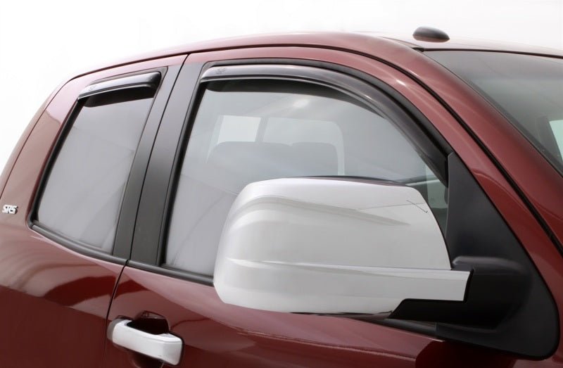 AVS 07-18 Toyota Tundra Double Cab Ventvisor In-Channel Front & Rear Window Deflectors 4pc - Smoke - Crew Original