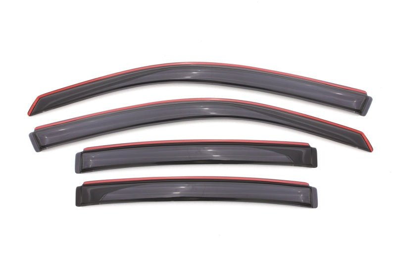 AVS 08-14 Dodge Avenger Ventvisor In-Channel Front & Rear Window Deflectors 4pc - Smoke - Crew Original