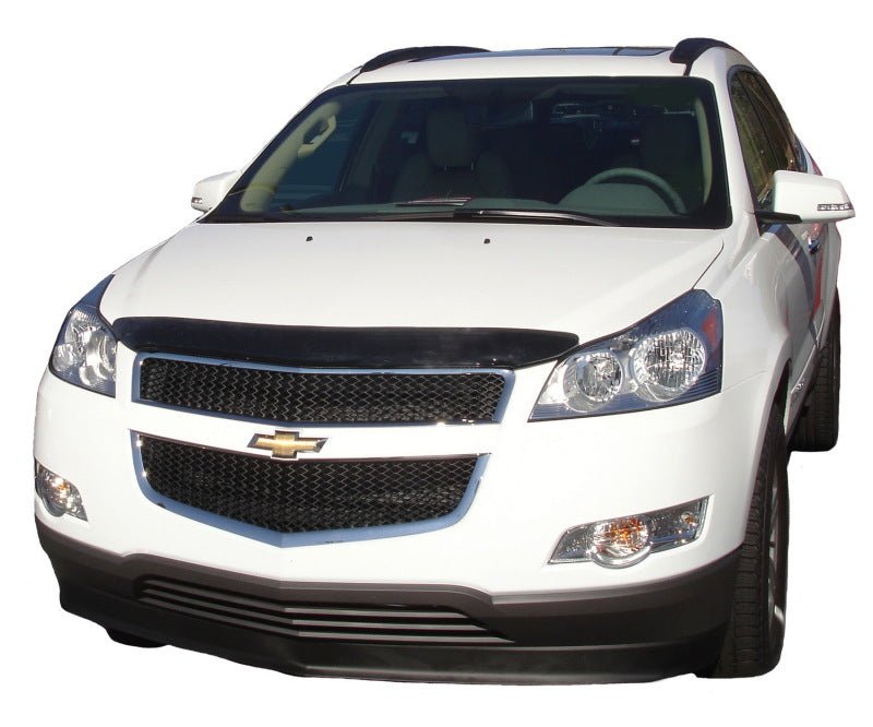 AVS 09-12 Chevy Traverse High Profile Bugflector II Hood Shield - Smoke - Crew Original