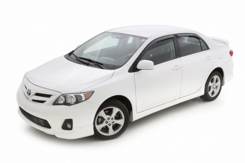 AVS 09-13 Toyota Corolla Ventvisor In-Channel Front & Rear Window Deflectors 4pc - Smoke - Crew Original