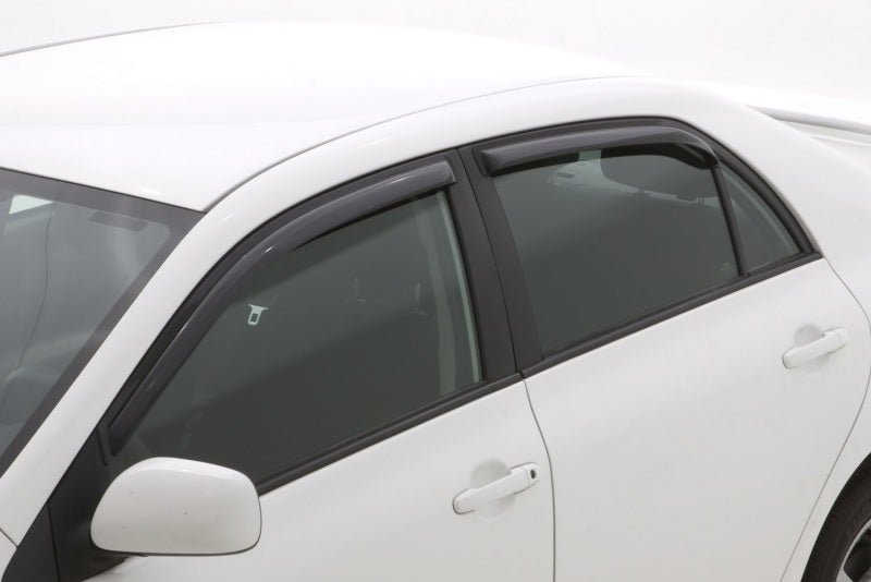 AVS 09-13 Toyota Corolla Ventvisor In-Channel Front & Rear Window Deflectors 4pc - Smoke - Crew Original