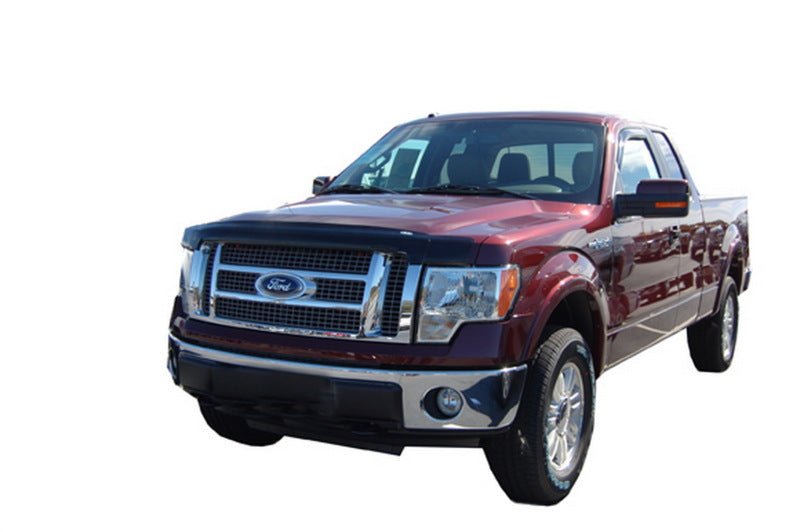 AVS 09-14 Ford F-150 (Excl. Raptor) Bugflector Medium Profile Hood Shield - Smoke - Crew Original