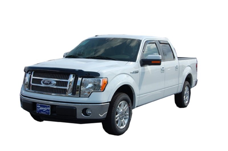 AVS 09-14 Ford F-150 (Excl. Raptor) Hoodflector Low Profile Hood Shield - Smoke - Crew Original